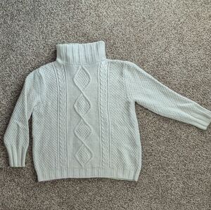 The Territory Ahead Women's Cream Cable Knit Turtleneck Sweater